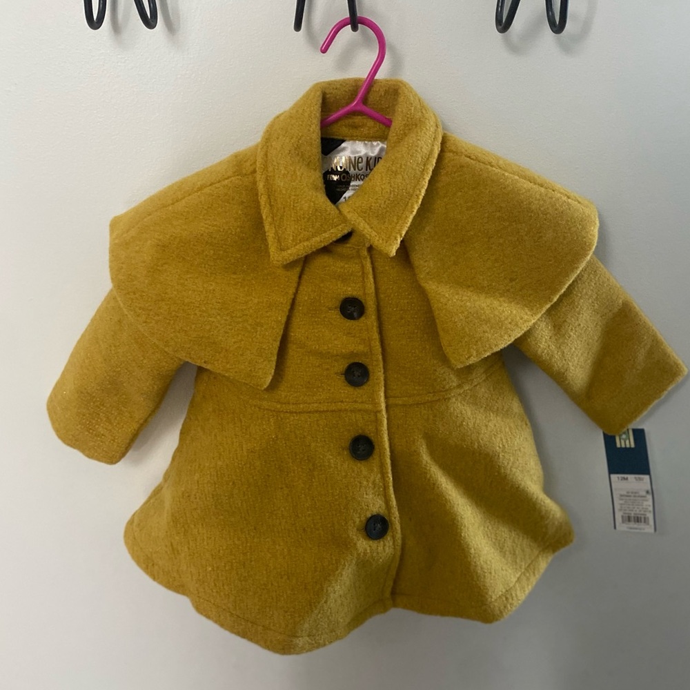Genuine Kids by Oshkosh Baby Girl Yellow Peacoat - 12m